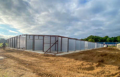 • Pre-engineered metal building for All Secure Self-Storage located in Warsaw.